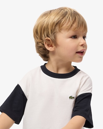 Contrast Trim Cotton T-shirt