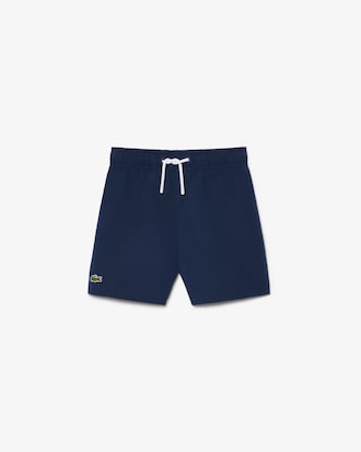 Monochromatic Lined Swim Trunks