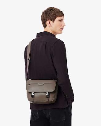 Ossian Flap Close Leather Satchel