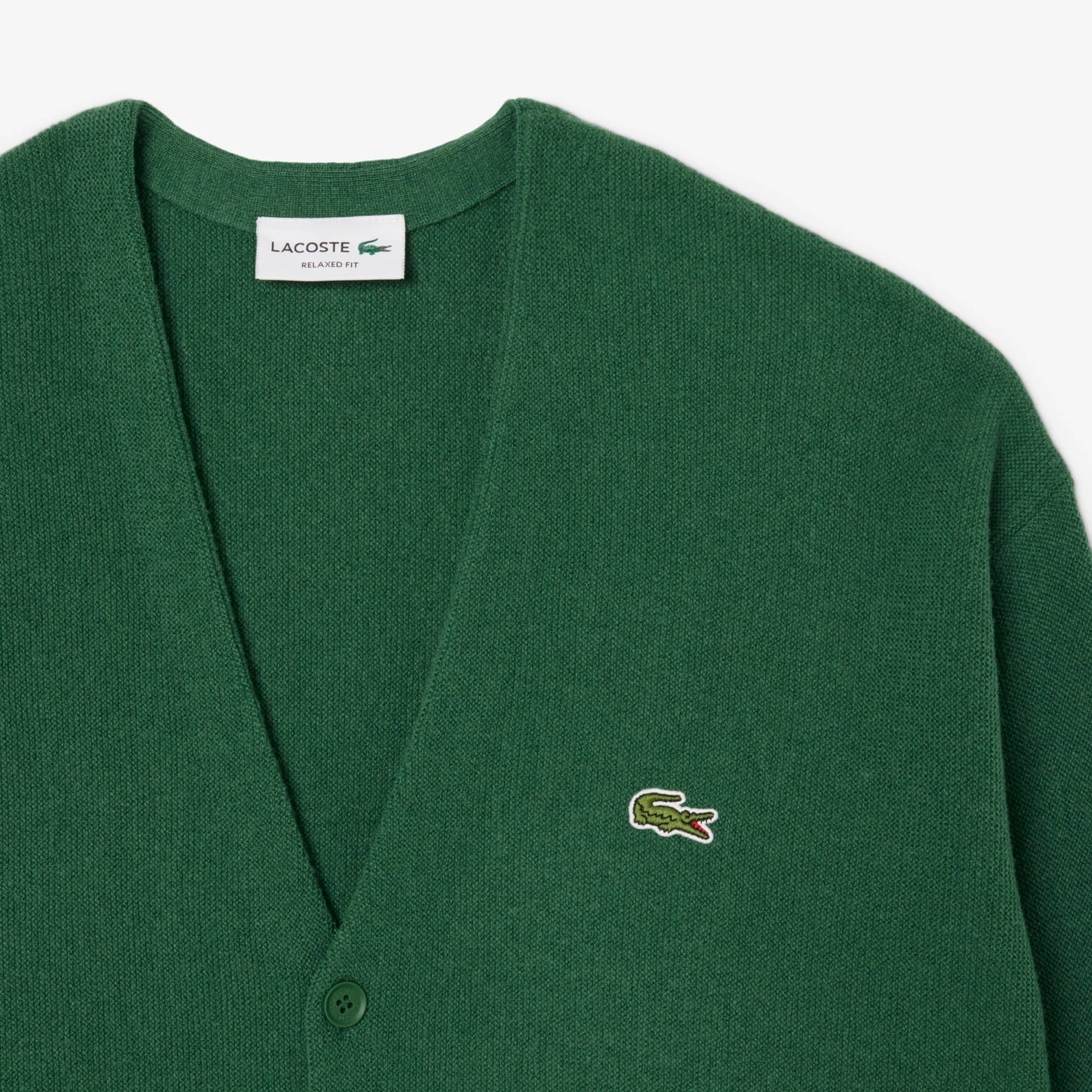 Men's Relaxed Fit Wool Cardigan - Sweaters & Sweatshirts - New In