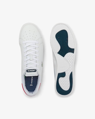 Men's Twin Serve Leather Color-Pop Sneakers