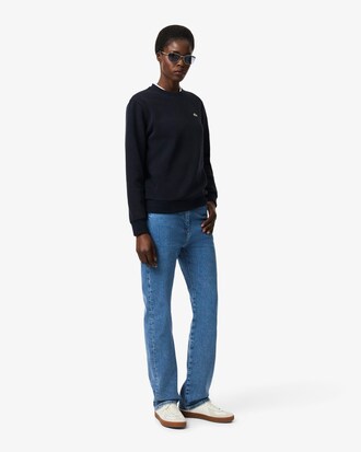 Jeans De Mezclilla Corte Recto