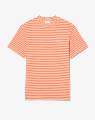 Textured Striped Cotton T-shirt