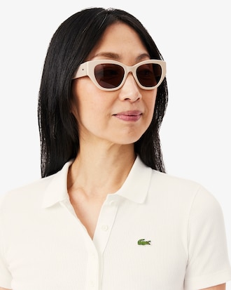 Women's Slim Fit L.12.D Ribbed Cotton Polo