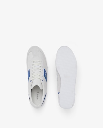 Men's Lacoste Angular Textile and Leather Trainers