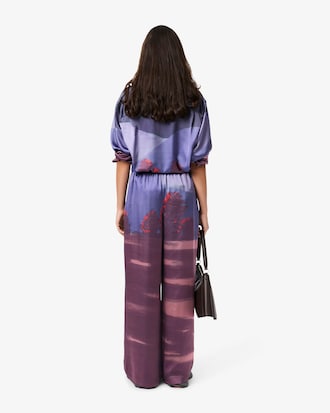 Women's Oversized Landscape Print Pants