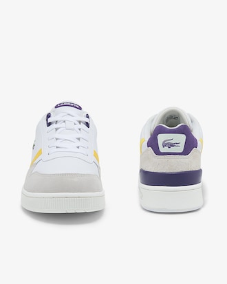 Sneakers para hombre con clip en T de piel, ante y sint&eacute;ticos