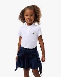 Girls' Scalloped Collar Piqu&eacute; Polo