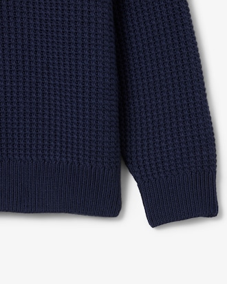 Men's Half-Zip Heavy Wool Sweater