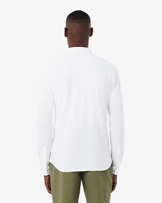 Men's Slim Fit Cotton Piqué Shirt