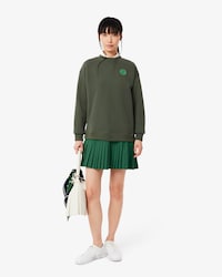 Vestido estilo sudadera plisado para mujer