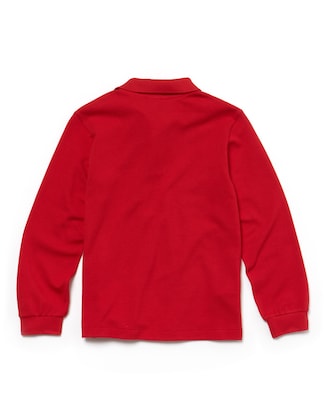 Kids' Long Sleeve Petit Piqué Polo