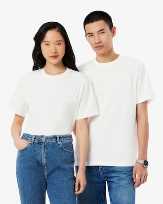 Embossed Branding Cotton T-shirt