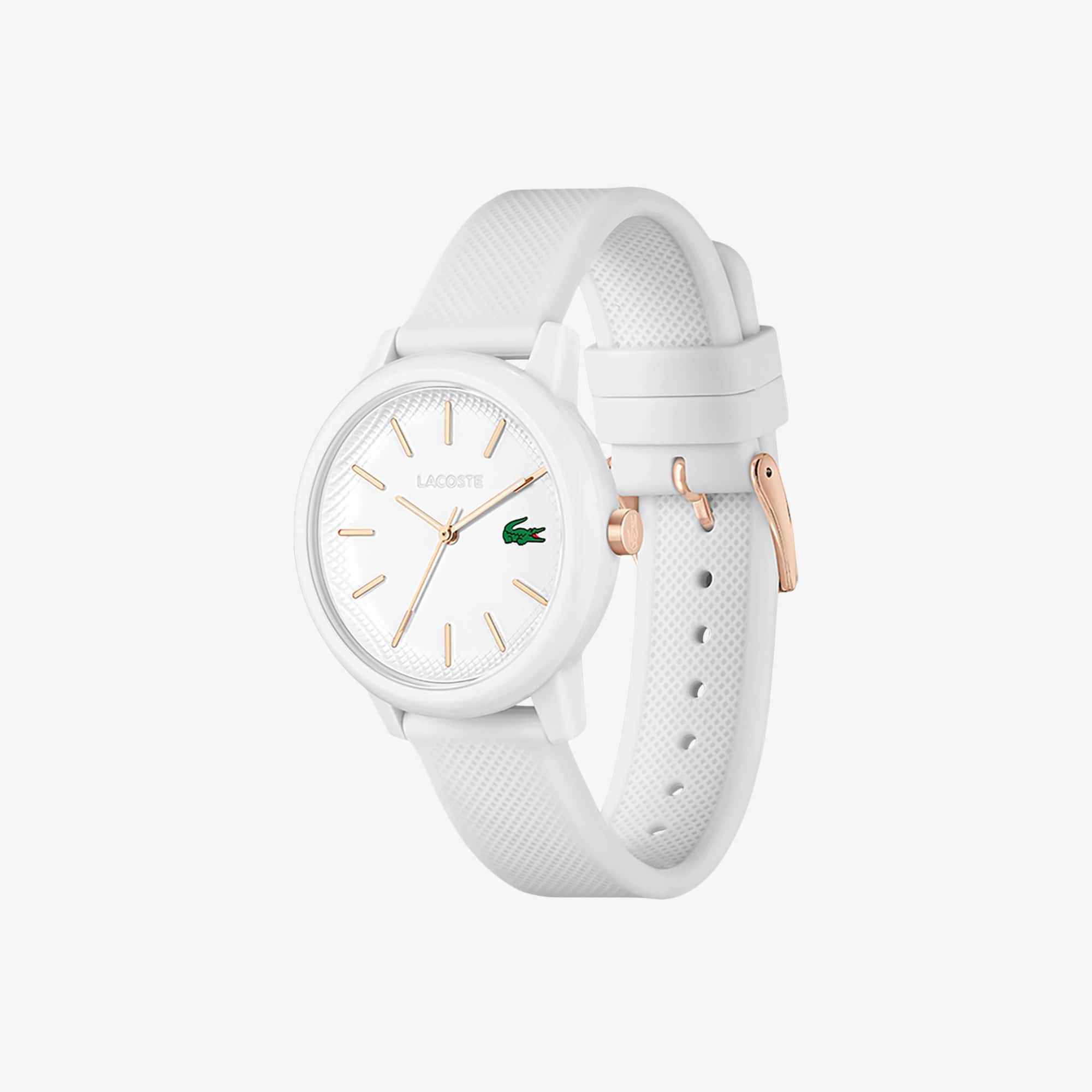 Lacoste.12.12 White Silicone Strap Watch
