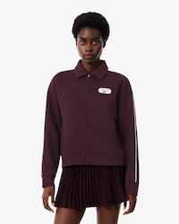 Sudadera de Tenis Retro con Cierre e Insignia