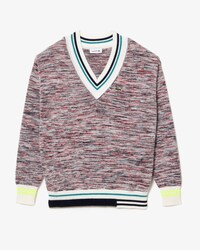 Women's Cotton and Alpaca Wool V-Neck Sweater