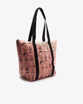 Lacoste x Peanuts Print Canvas Tote
