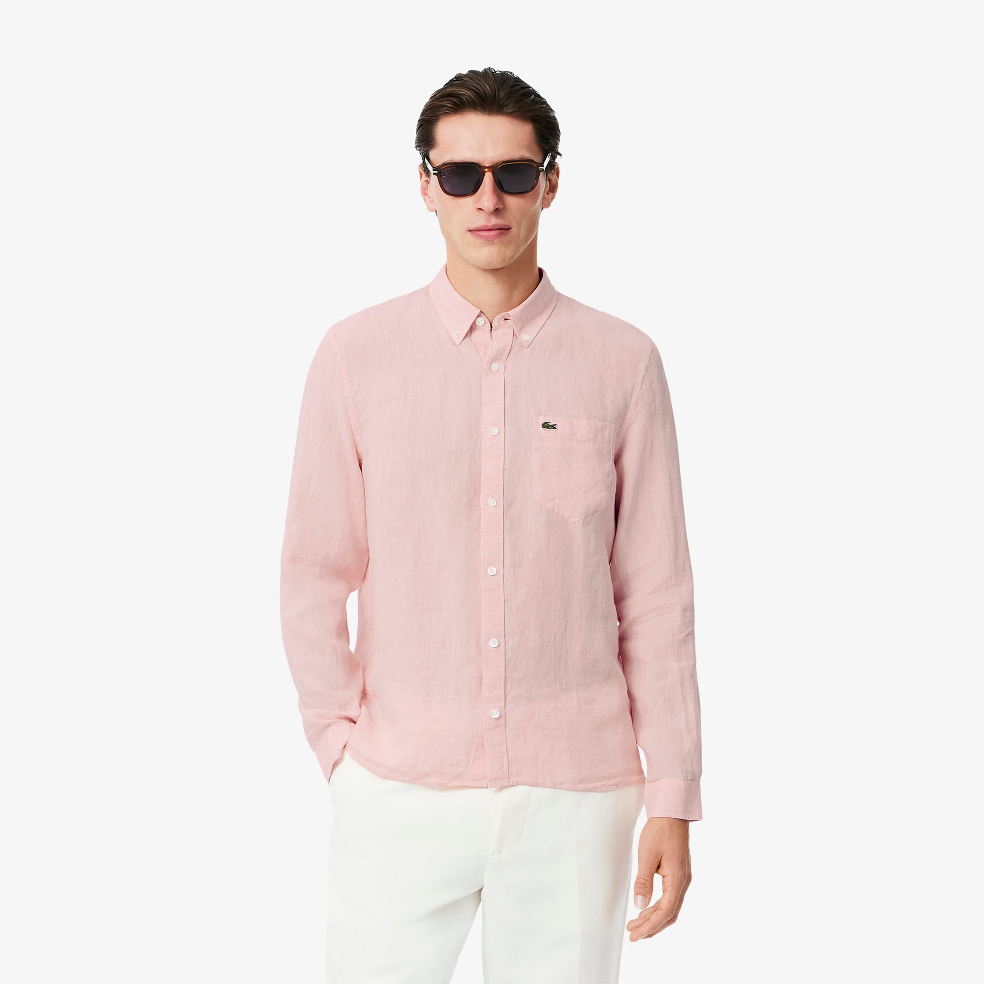 Men's Regular Fit Linen Shirt - Button Down Shirts - New In 2026