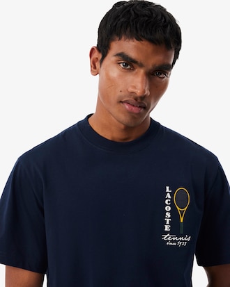 Playera de Tejido Jersey de Algod&oacute;n con Bordado y Estampado