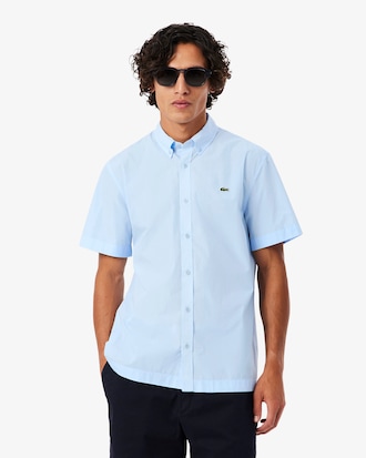 Chemise manches courtes regular fit popeline