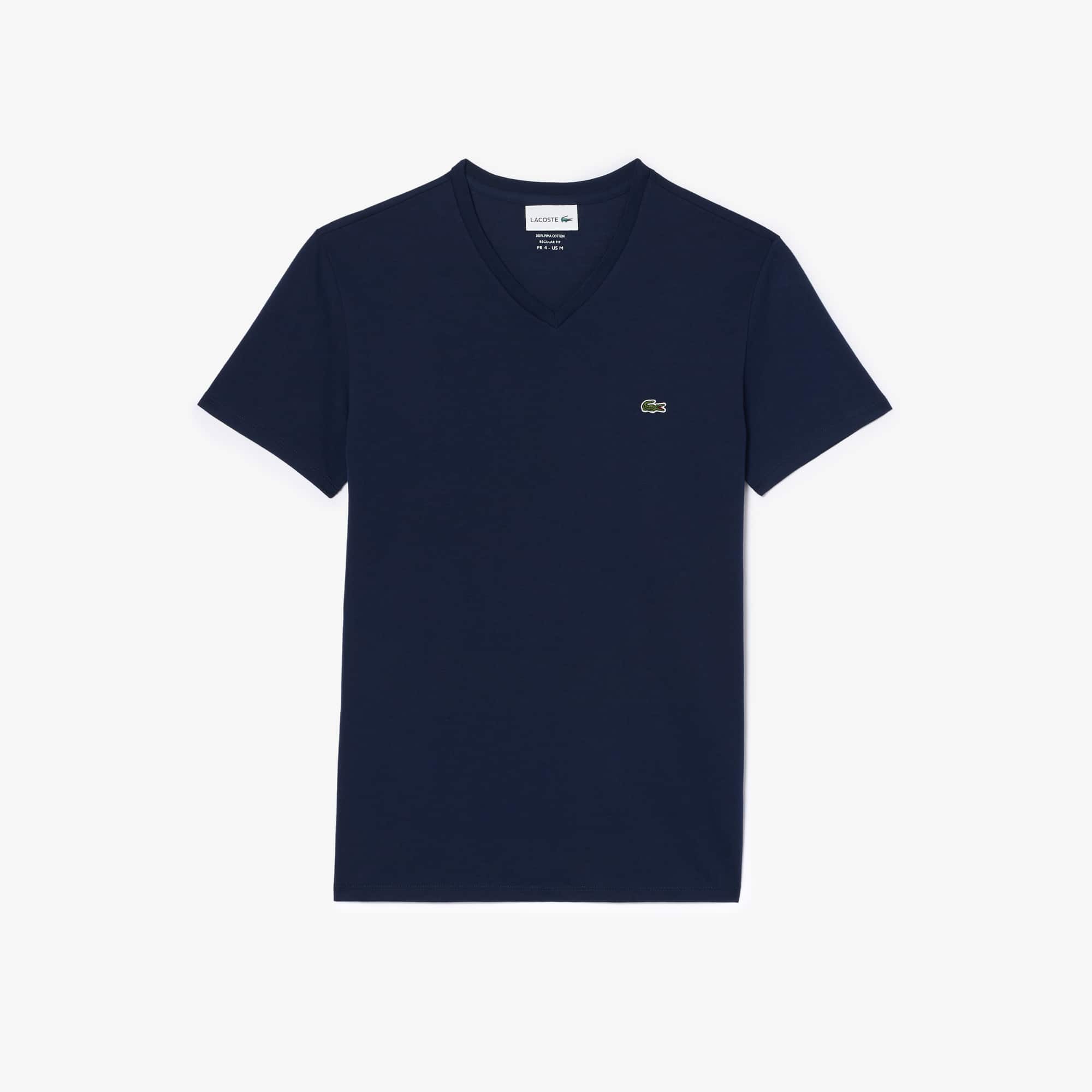新品LACOSTE クールマックスネイビー Tシャツ M36サイズ セール】 UVカット 吸水速乾 ウォッシャブル COOLMAX クールマックス