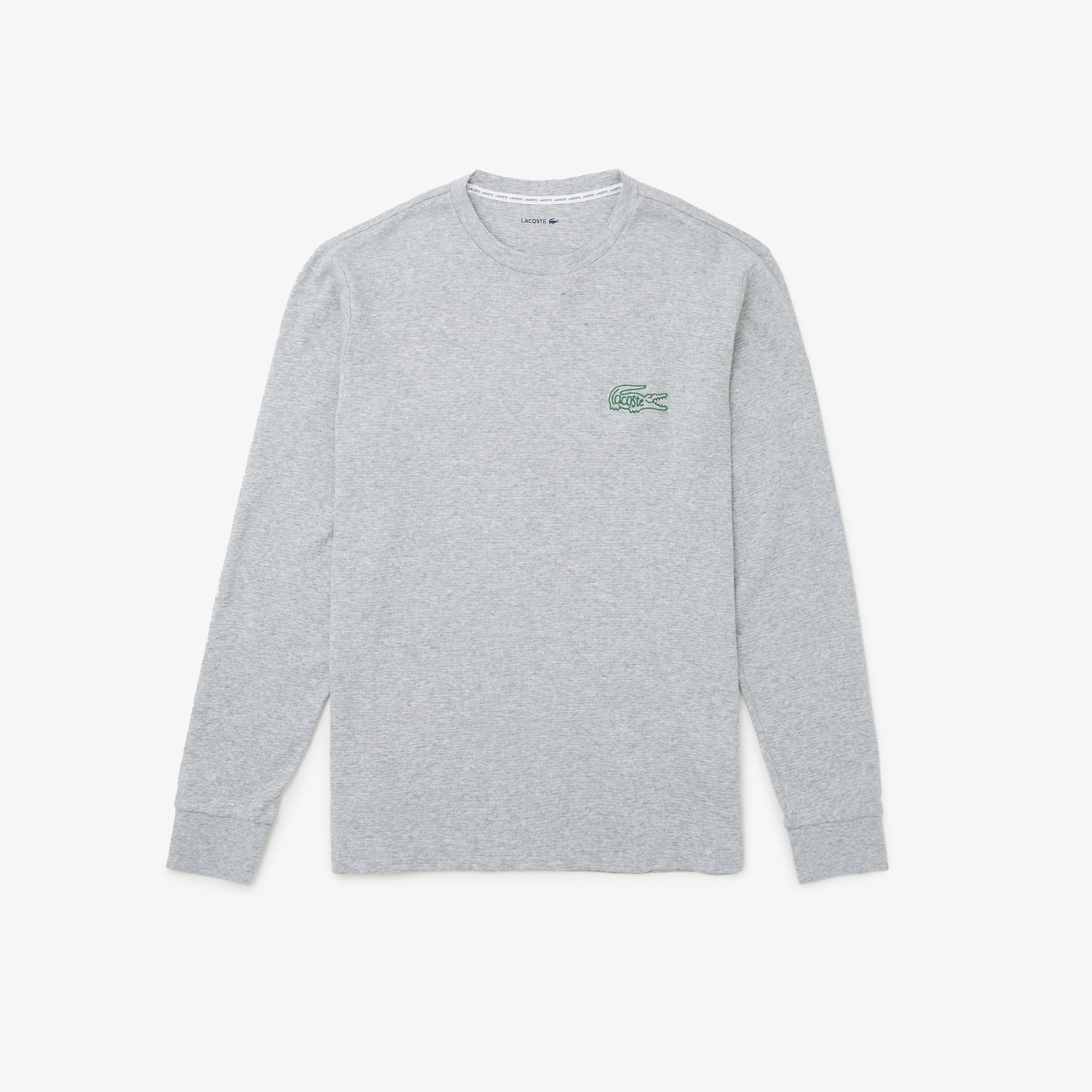 Lacoste Men's Waffled Cotton Undershirt In Gray