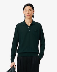 Runway Polo Collar Merino Wool Sweater
