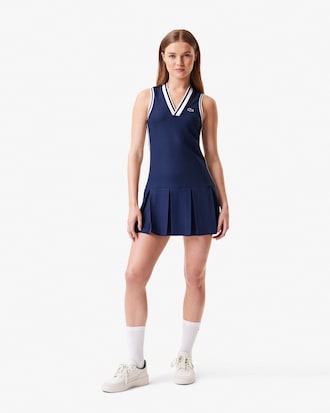 Women's Piqué Tennis Dress with Removable Liner