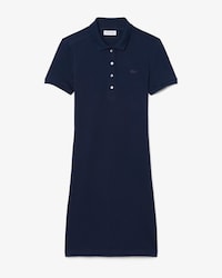Vestido Polo Slim Fit de Minipiqu&eacute; El&aacute;stico para Mujer