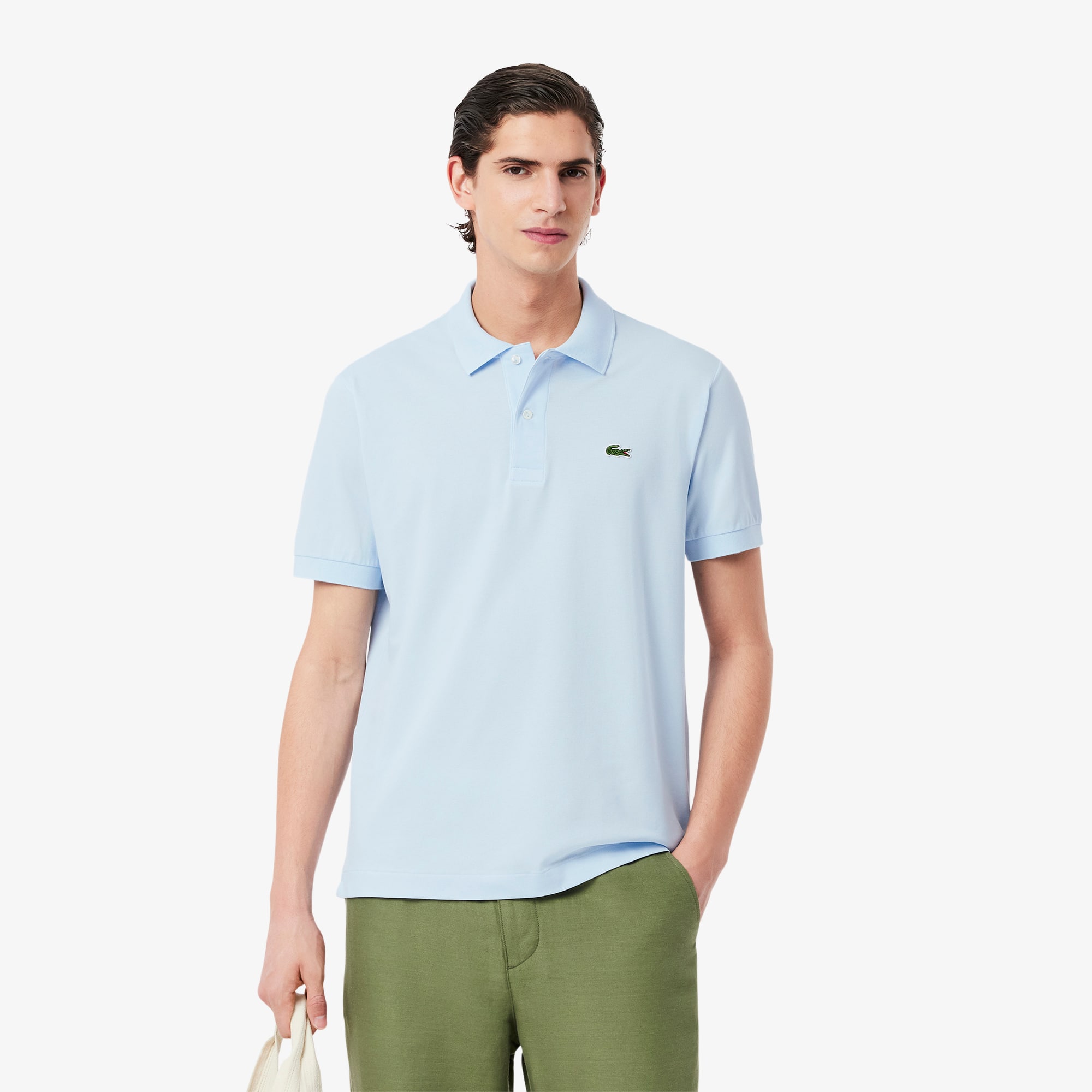 Lacoste Basic Polo Shirt With Logo In Blue
