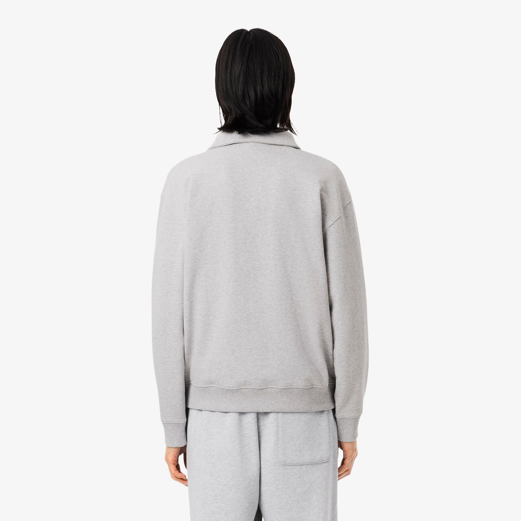 Fleece Polo Collar Sweatshirt