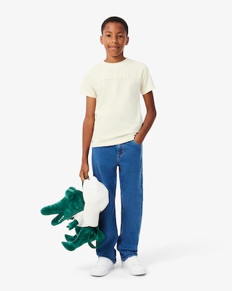 Textured Lacoste Cotton T-shirt