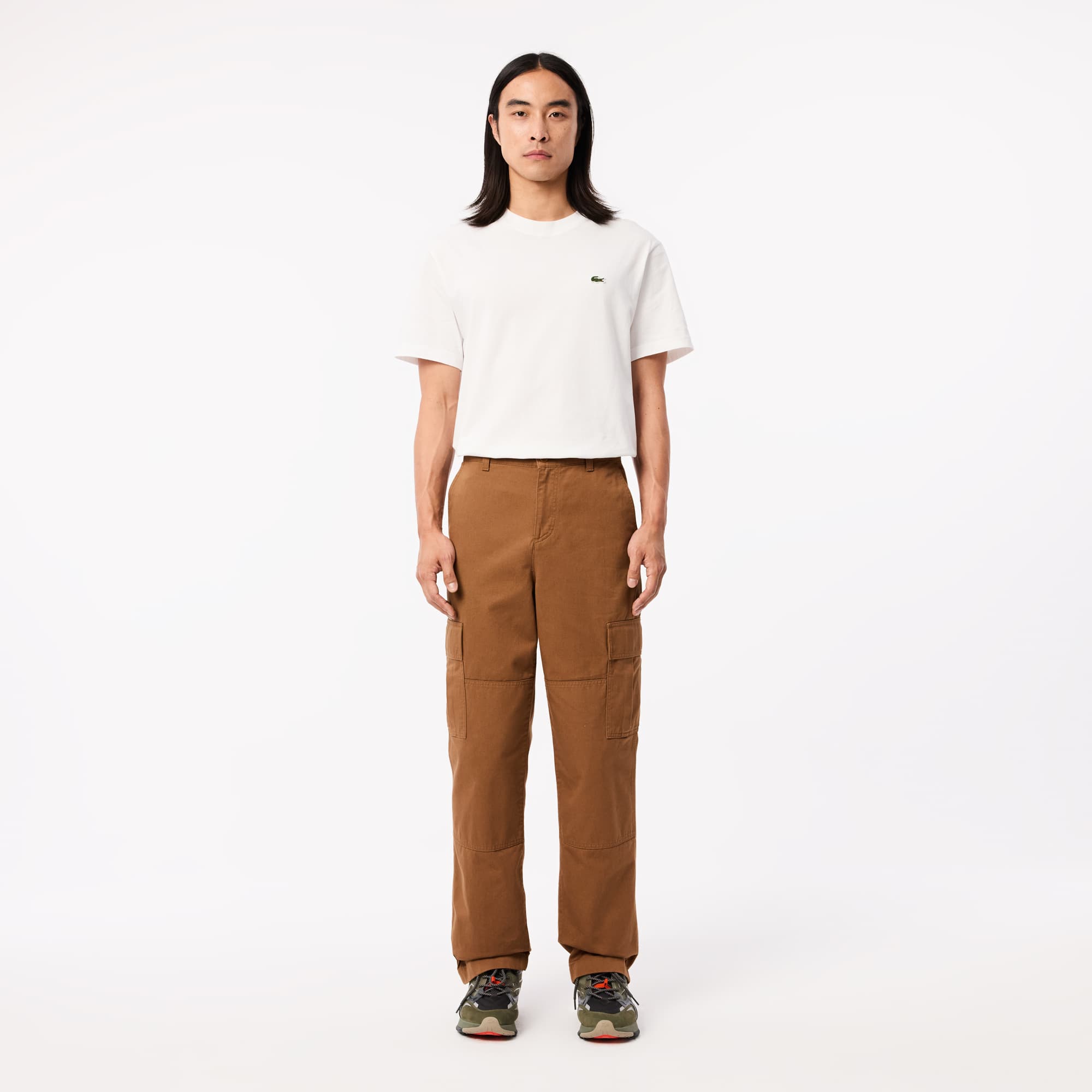 Men's Straight Fit Cotton Cargo Pants - Pants & Sweatpants