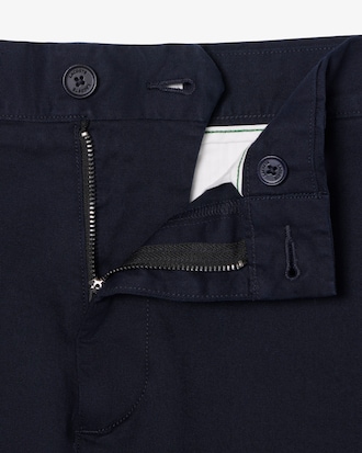 Pantalones Slim Fit de Twill El&aacute;stico