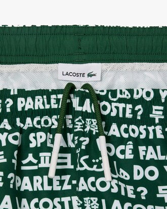 Printed Taffeta Swim Trunks