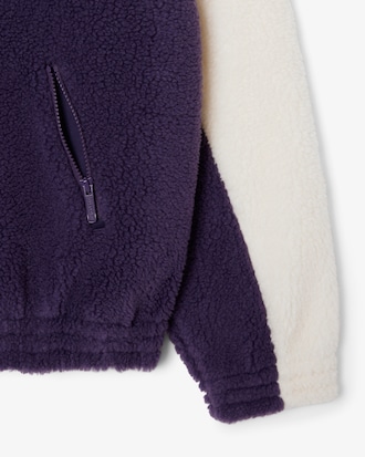 Women's High-Neck Oversized Fleece Sweatshirt