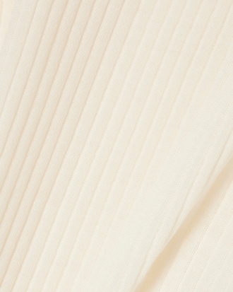 Women's Short Sleeve Merino Wool Rib Knit Sweater