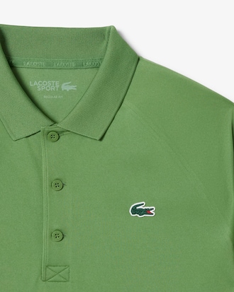 Polo homme Lacoste Sport en tissu r&eacute;sistant et respirant
