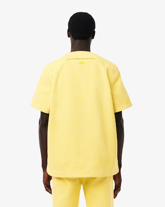 Men's Runway Oversized Denim Polo