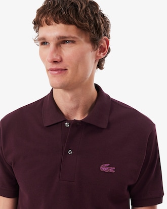 Classic Fit Metallic Crocodile Polo Shirt