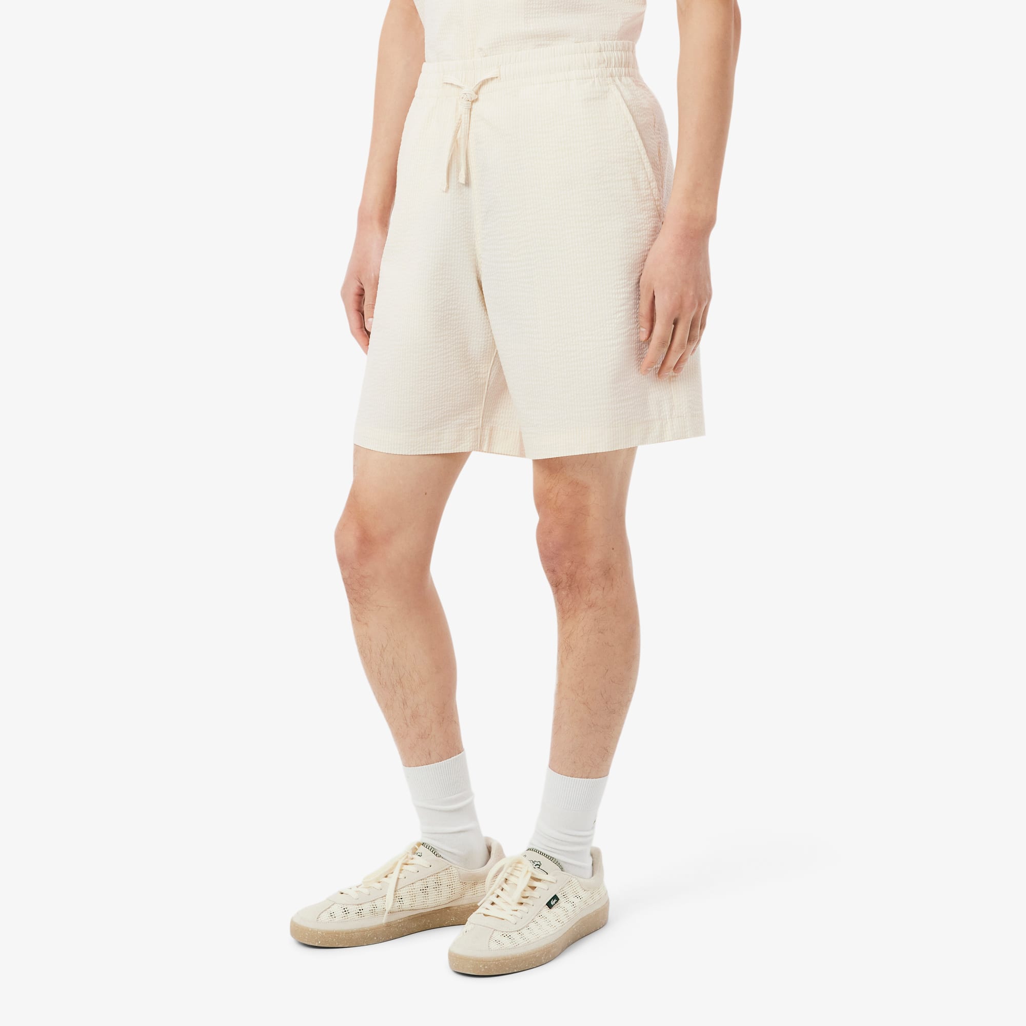 Cotton Seersucker Shorts