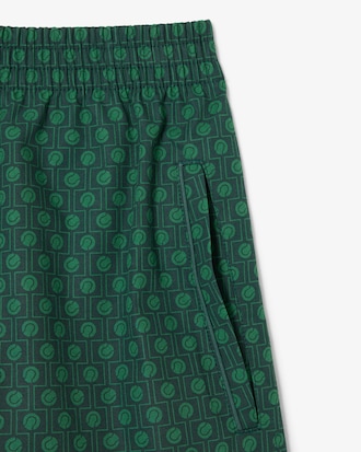 Men's Runway Print Poplin Shorts