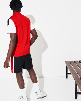 Men's Lightweight Colorblock Stripe Tennis Shorts
