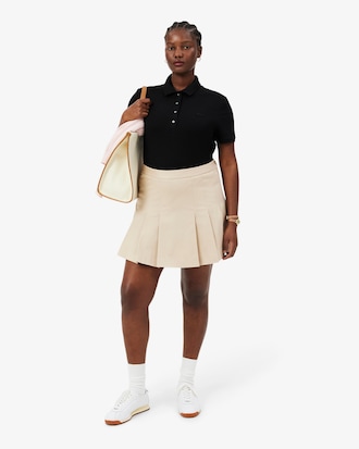 Polo De Mini Piqu&eacute; El&aacute;stico L.12.D De Corte Slim Para Mujer