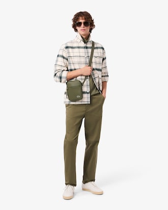 Bolso satchel delgado LCST pequeño para hombre