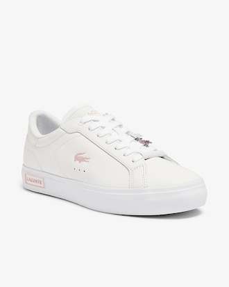 Women's Powercourt Leather Iridescent Detail Sneakers