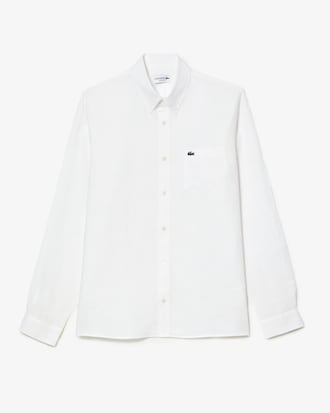 Camisa de lino de corte regular para hombre
