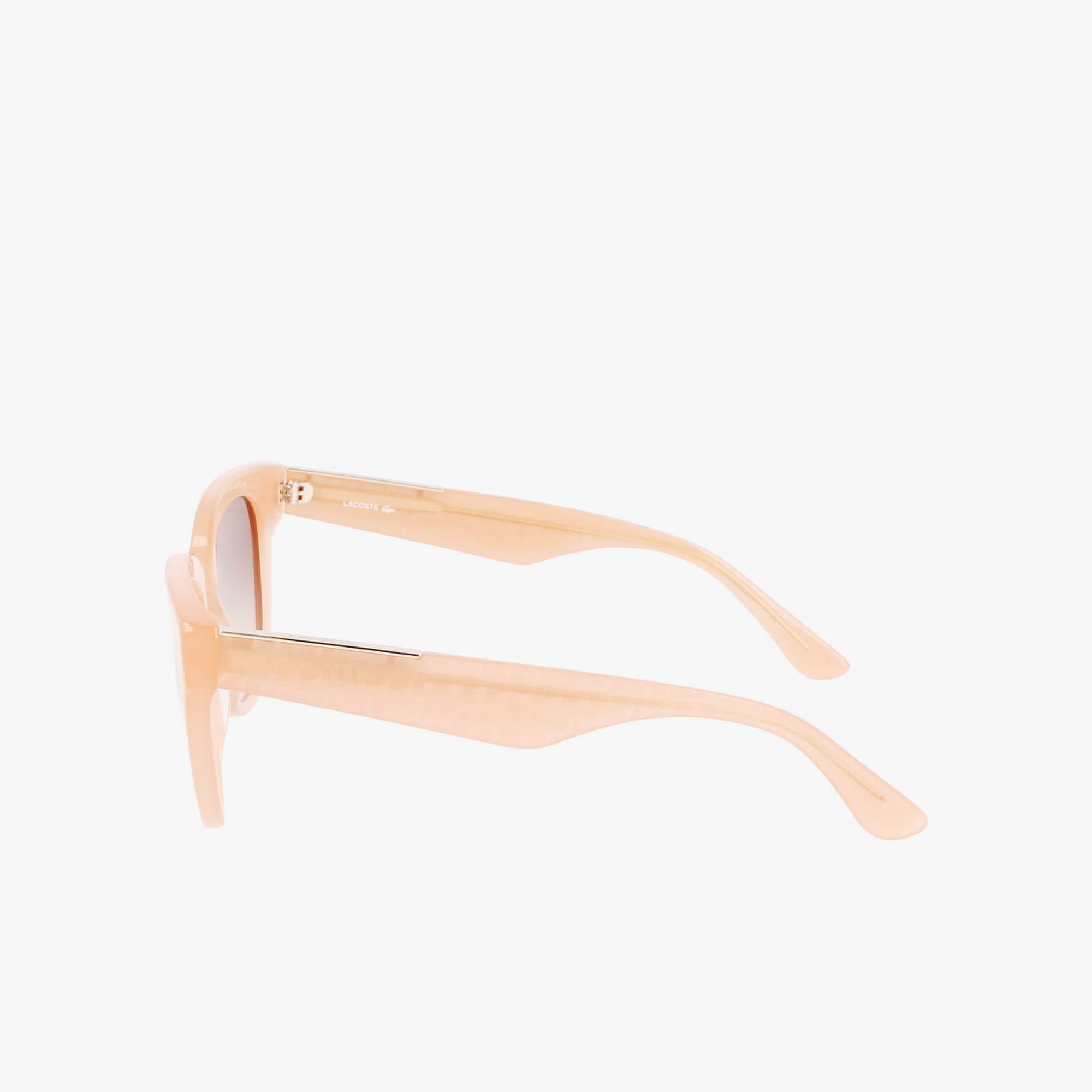 Croco Skin Oval Acetate Glasses