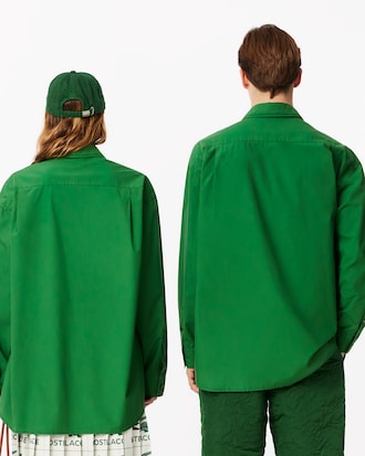 Unisex Embroidery Collection Button Down Shirt