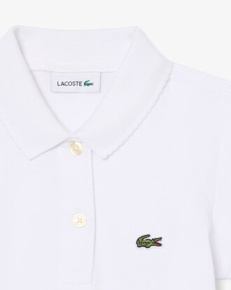 Scallop Collar Mini Piqu&eacute; Polo Shirt